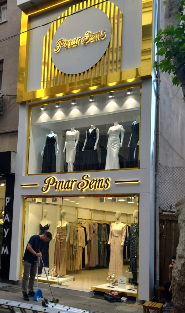 Mağaza dış cephe tabela ve reklam uygulaması