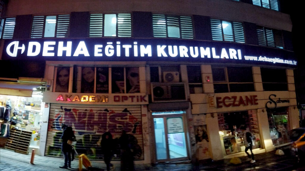 DEHA EĞİTİM KURUMLARI Kutu Harf Tabela Projesi