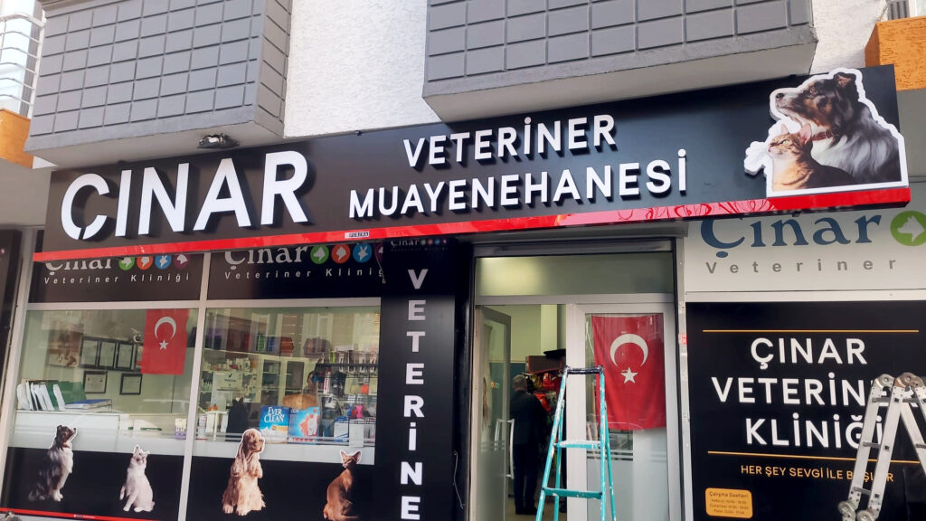 PROPLAN ÇINAR VETERİNERLİK Kutu Harf Tabela Projesi